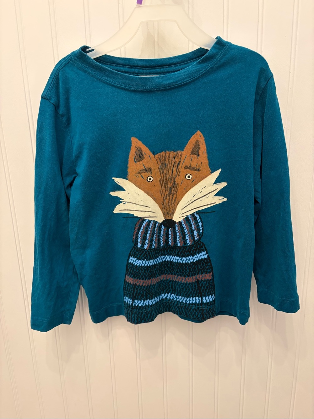 Hanna Andersson Teal Fox Shirt